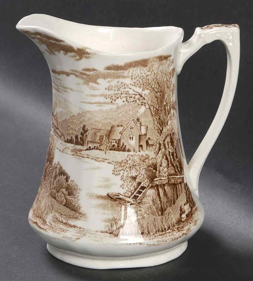 Tintern Light Brown 32 Oz Pitcher by Alfred Meakin-1