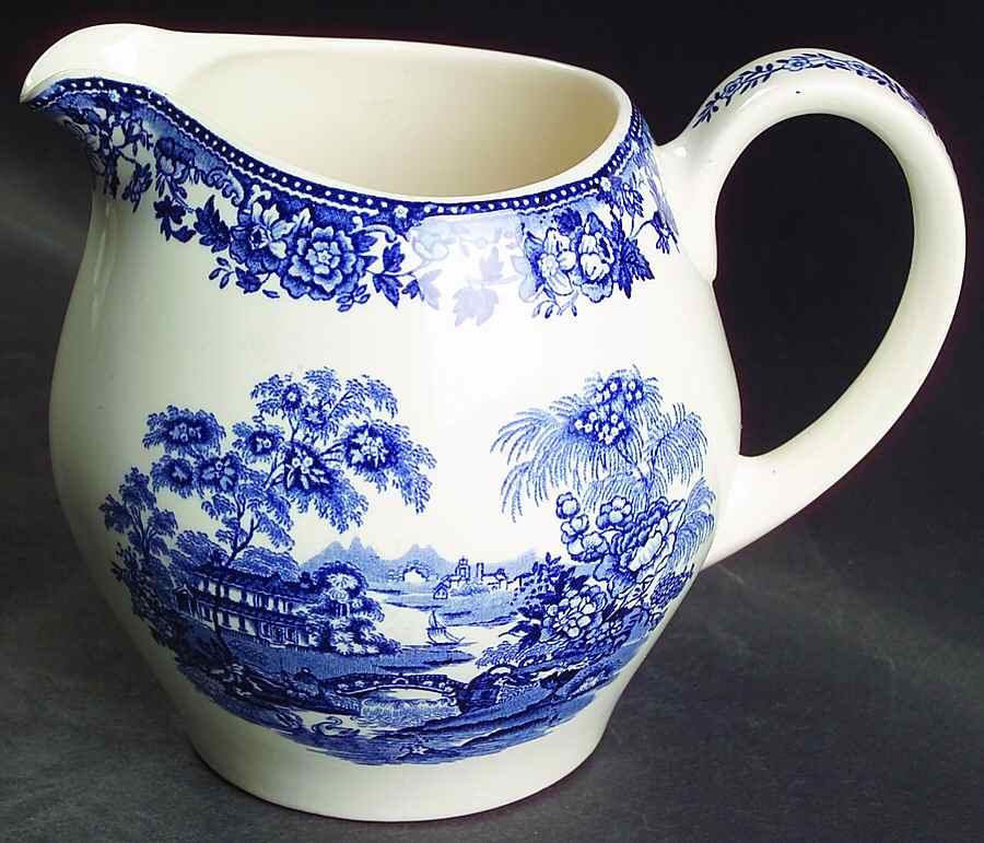 Tonquin Blue 36 Oz Pitcher by Alfred Meakin-1
