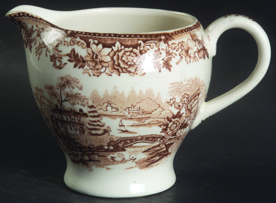 Tonquin Brown Creamer by Alfred Meakin-1