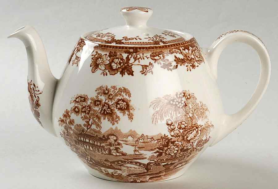 Tonquin Brown Mini Teapot & Lid by Alfred Meakin-1