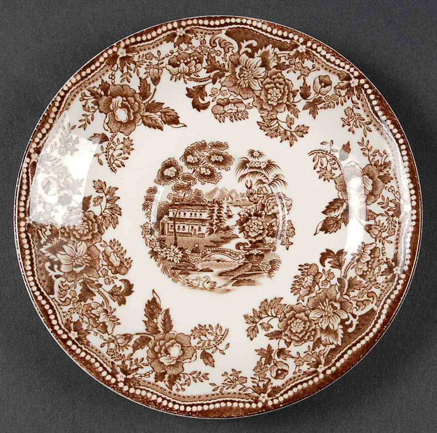 Tonquin Brown Saucer by Alfred Meakin-1