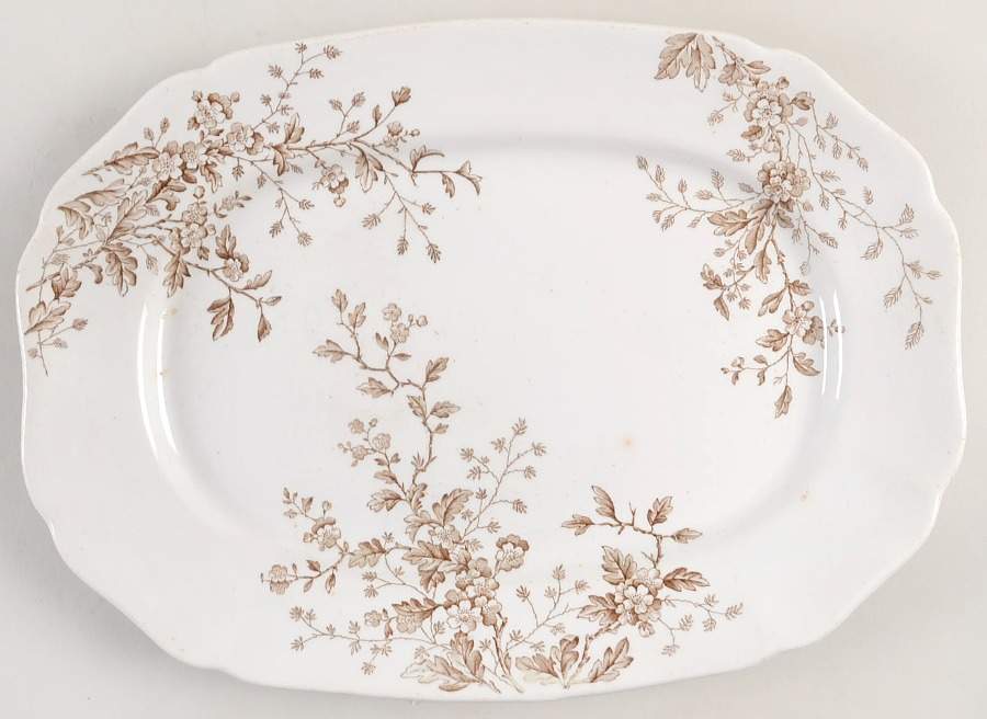 Washington 14" Oval Serving Platter by Alfred Meakin-1