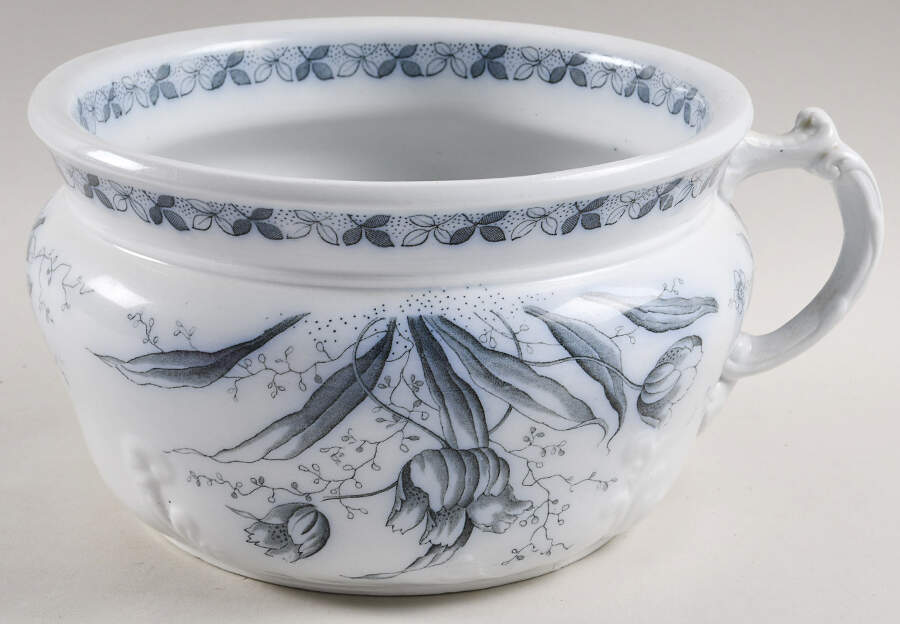 Westmeath Blue Chamber Pot No Lid by Alfred Meakin-1