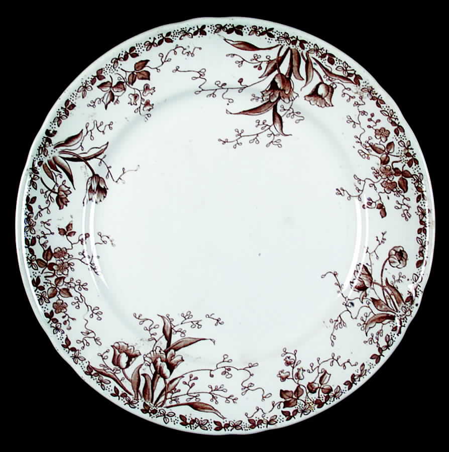 Westmeath Brown Luncheon Plate by Alfred Meakin-1