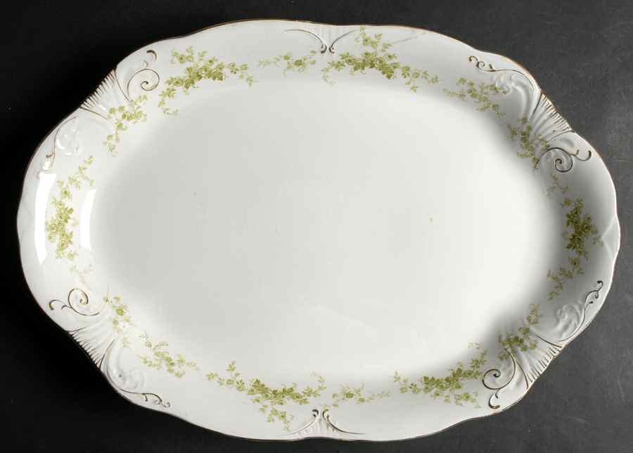 Windermere 17" Oval Serving Platter by Alfred Meakin-1