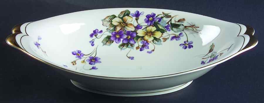 Adele (Norleans Shape) 12" Oval Vegetable Bowl by Meito-1