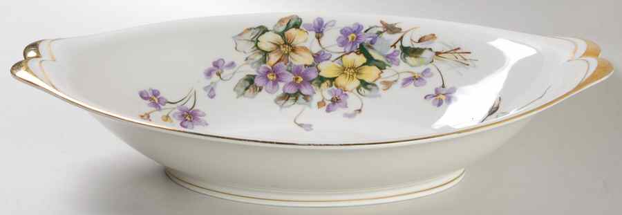 Adele (Norleans Shape) 11" Oval Vegetable Bowl by Meito-1