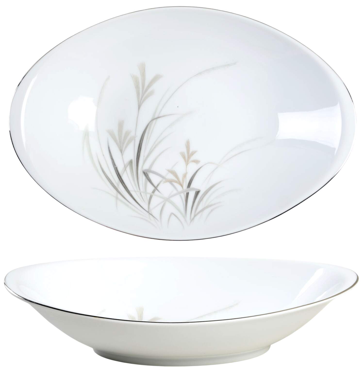 Alberta 11" Oval Vegetable Bowl by Meito-1
