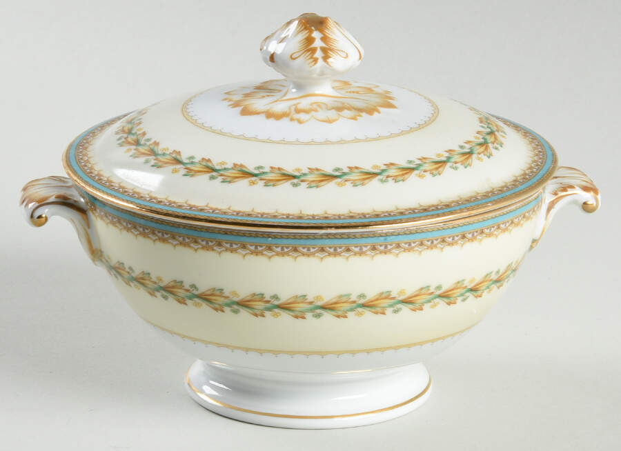 Alden Sugar Bowl & Lid by Meito-1