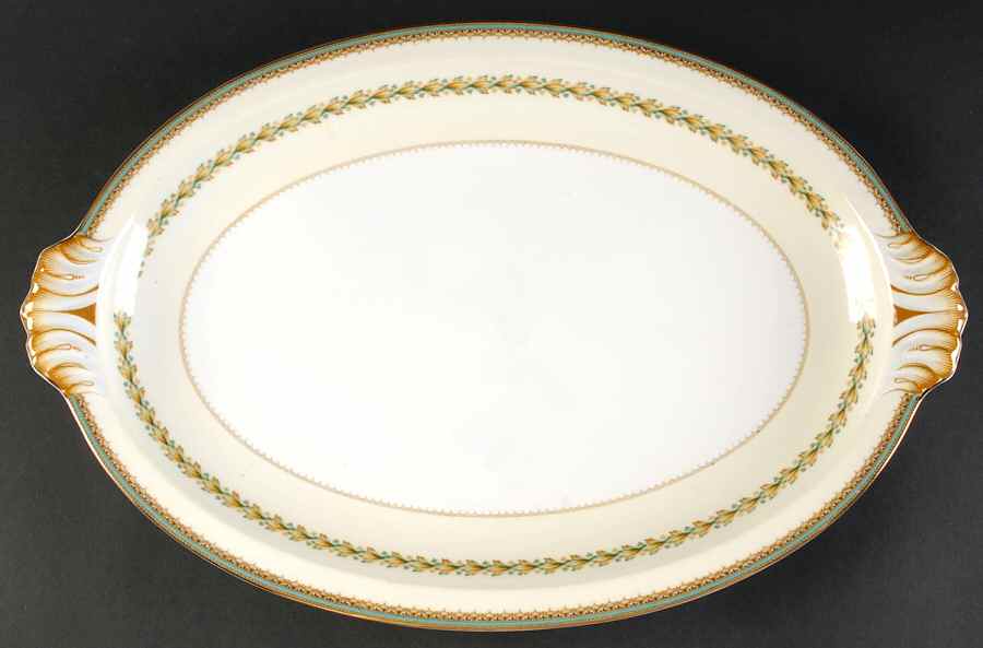 Alden 17" Oval Serving Platter by Meito-1
