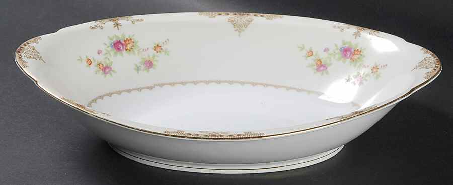 Ambassador 11" Oval Vegetable Bowl by Meito-1