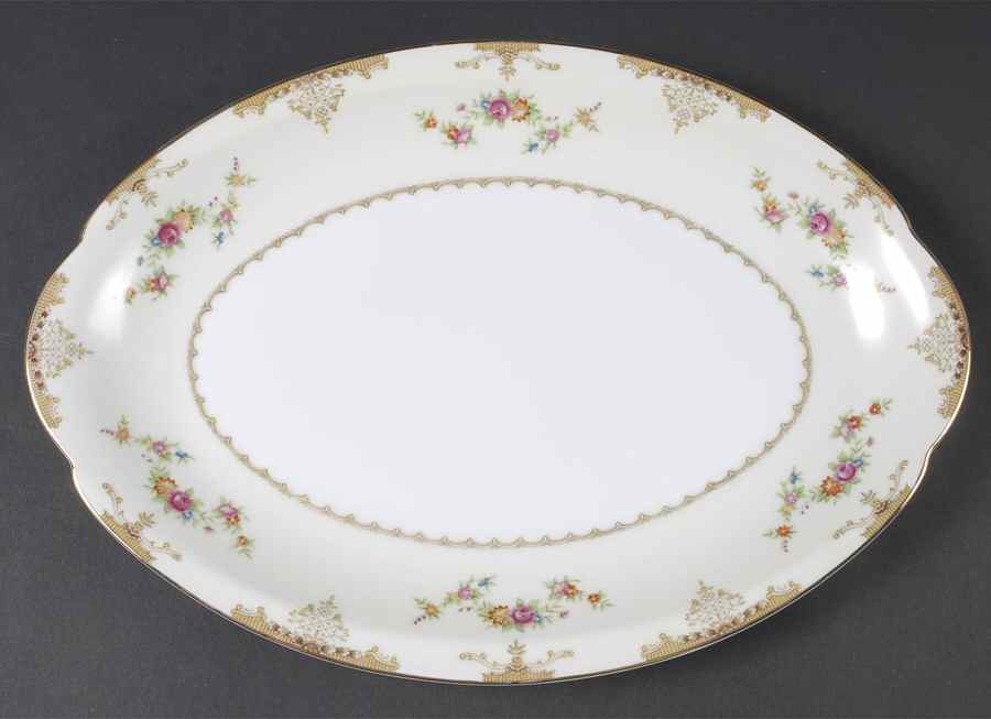 Ambassador 12" Oval Serving Platter by Meito-1