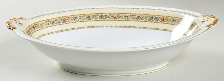 Anita 11" Oval Vegetable Bowl by Meito-1