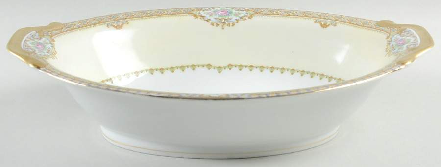 Annette 11" Oval Vegetable Bowl by Meito-1