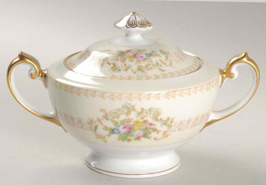 Arbor Sugar Bowl & Lid by Meito-1