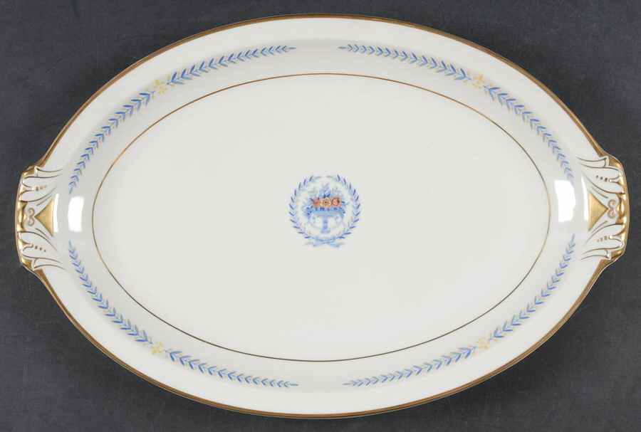 Arcadia 15" Oval Serving Platter by Meito-1