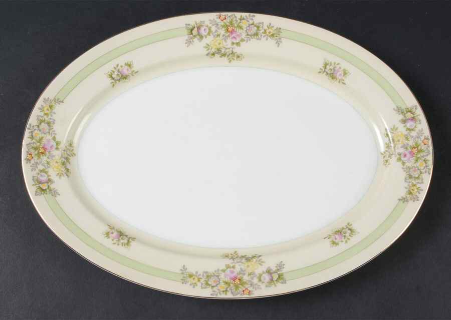 Athlone 12" Oval Serving Platter by Meito-1