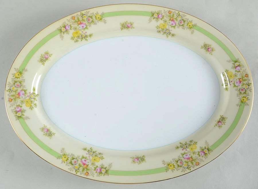 Athlone 16" Oval Serving Platter by Meito-1