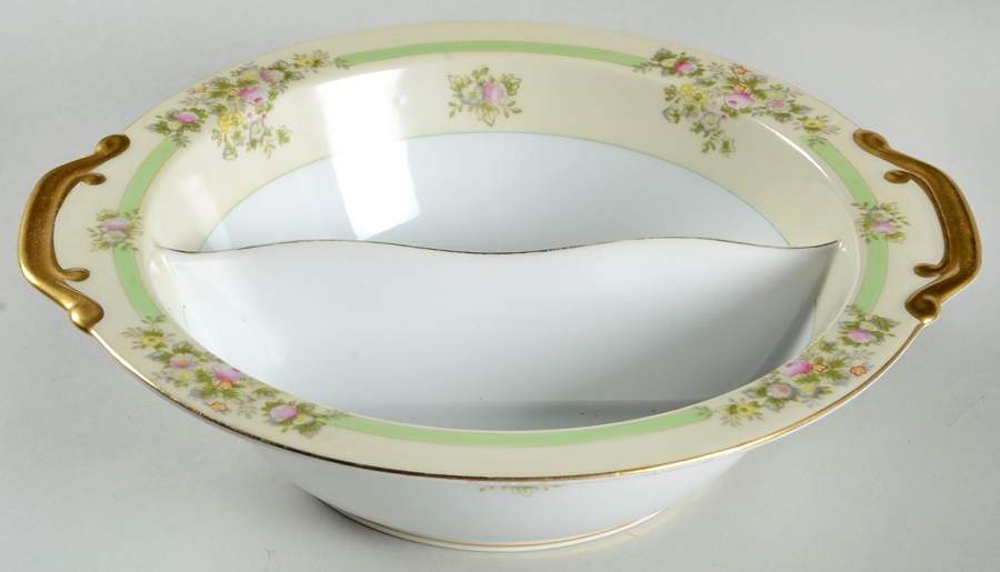 Athlone Round Divided Vegetable Bowl by Meito-1