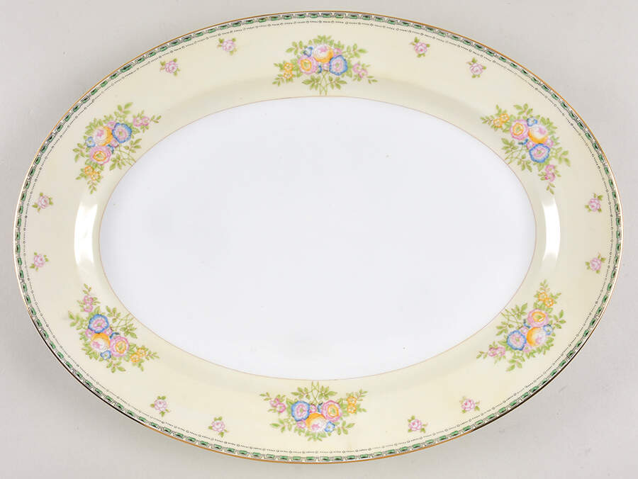 Atwater 16" Oval Serving Platter by Meito-1