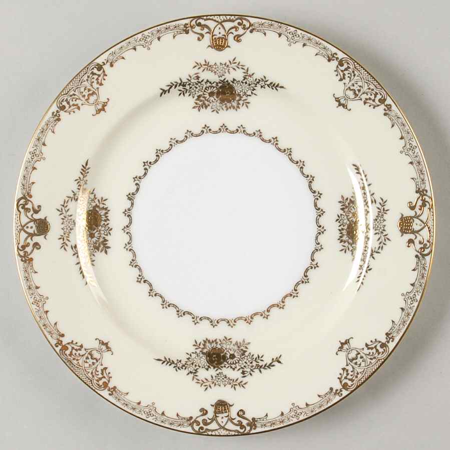 Augusta (Older, Gold Trim) Salad Plate by Meito-1