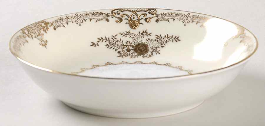 Augusta (Older, Gold Trim) Fruit/Dessert (Sauce) Bowl by Meito-1