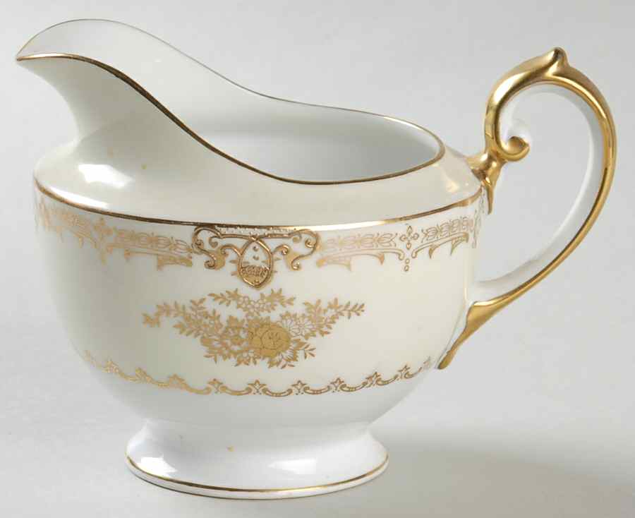 Augusta (Older, Gold Trim) Creamer by Meito-1