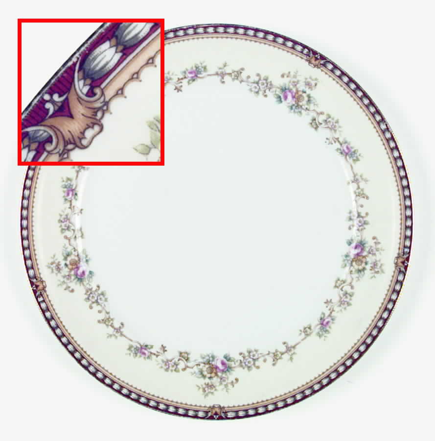 Augusta (Floral, Asama Shape) Dinner Plate by Meito-1