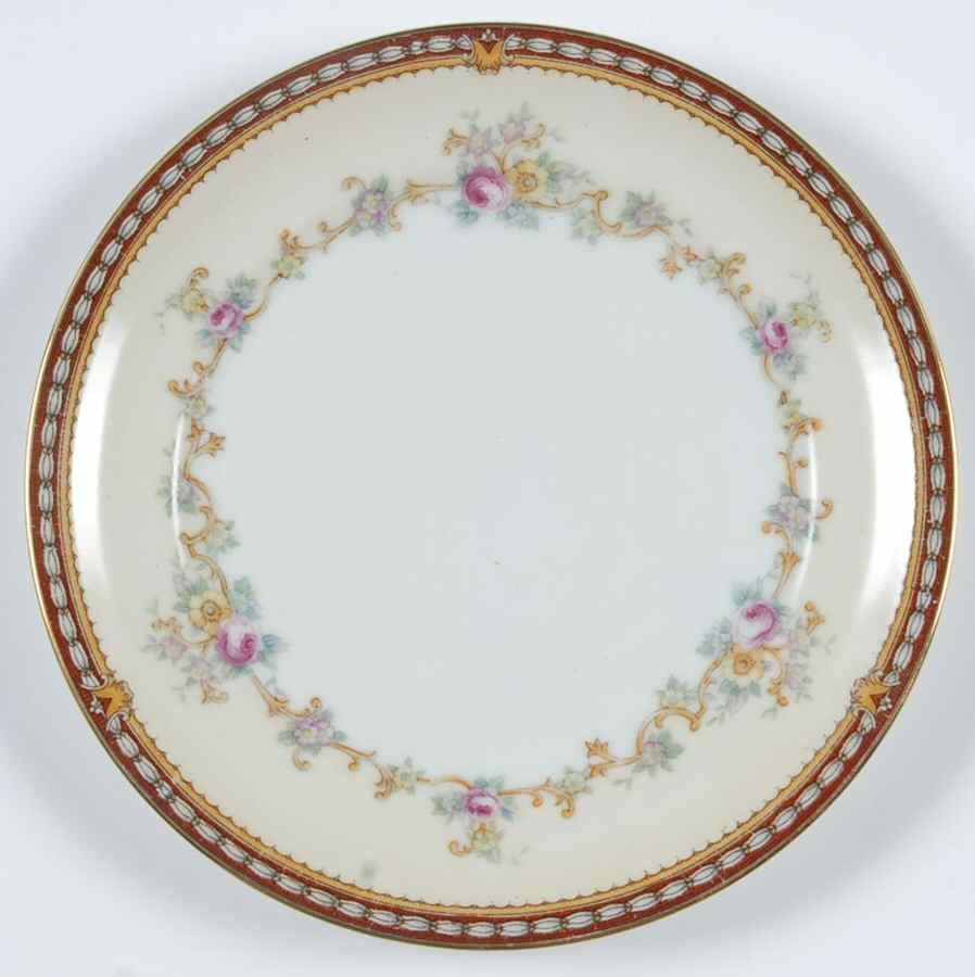 Augusta (Floral, Asama Shape) Bread & Butter Plate by Meito-1