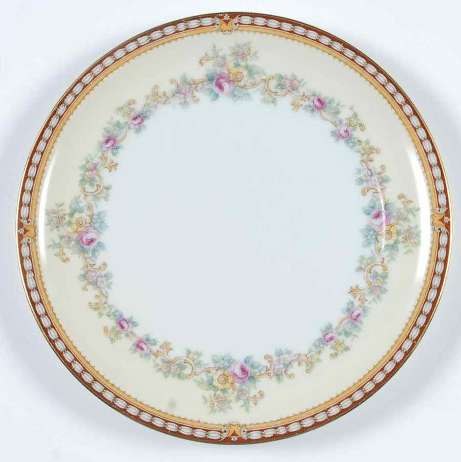 Augusta (Floral, Asama Shape) Salad Plate by Meito-1