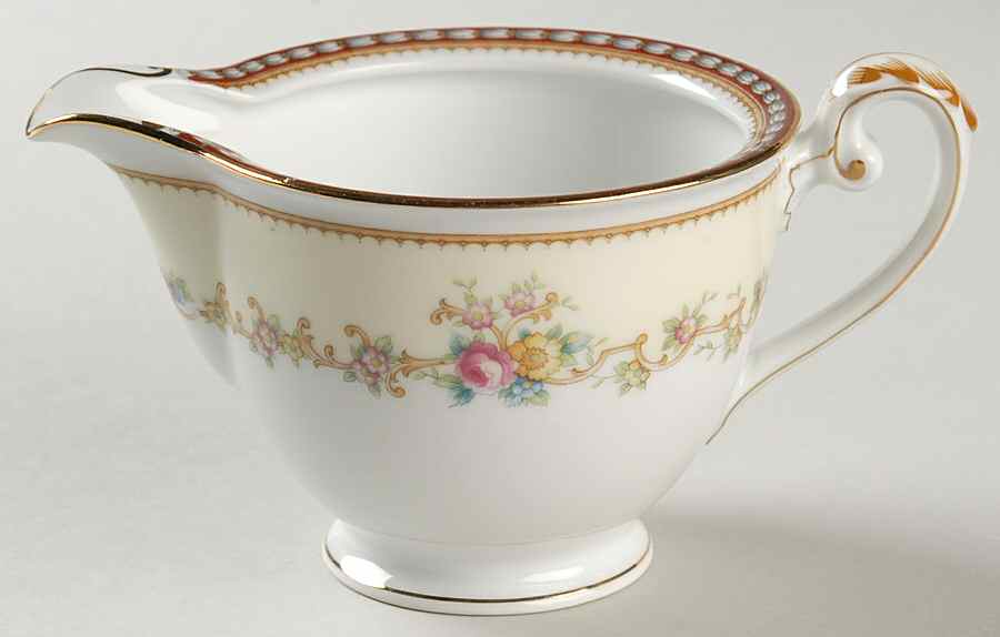 Augusta (Floral, Asama Shape) Creamer by Meito-1