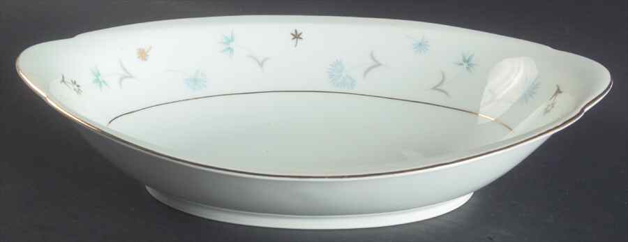 Aurora 11" Oval Vegetable Bowl by Meito-1