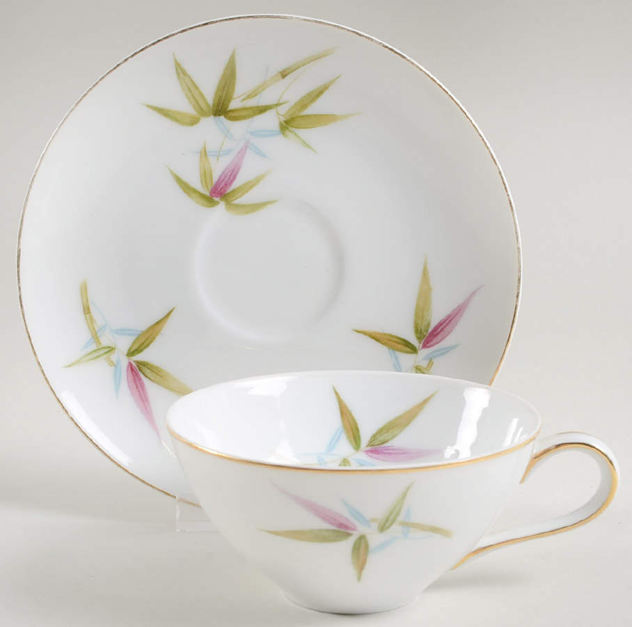 Bali Flat Cup & Saucer Set by Meito-1
