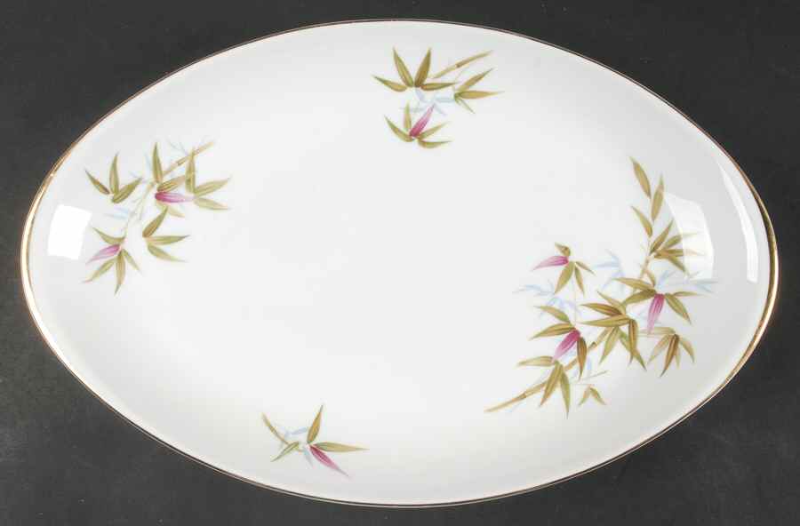 Bali 14" Oval Serving Platter by Meito-1