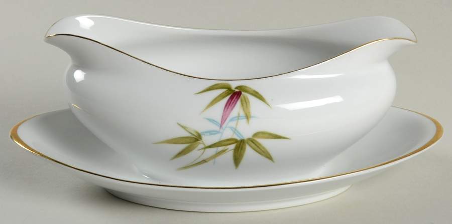 Bali Gravy Boat with Attached Underplate by Meito-1