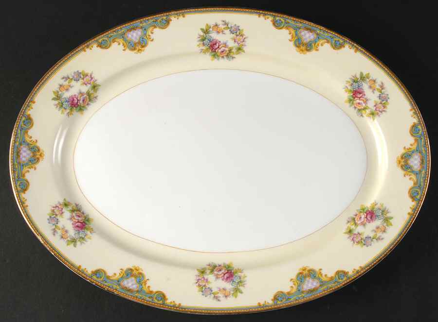 Beauty 14" Oval Serving Platter by Meito-1