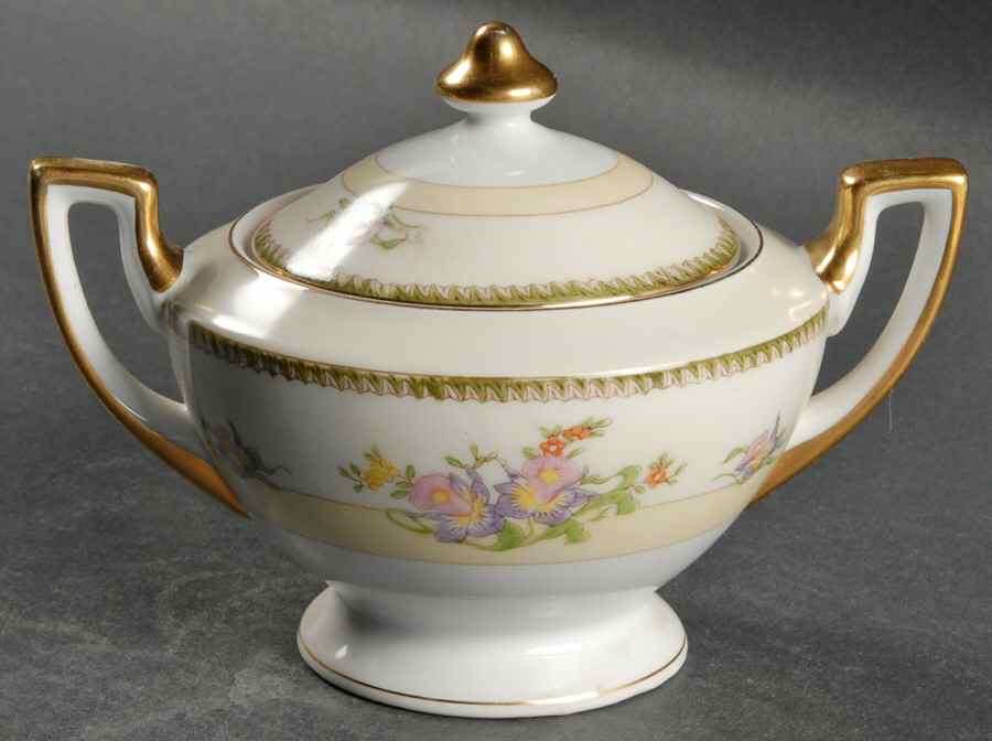 Berkshire Sugar Bowl & Lid by Meito-1