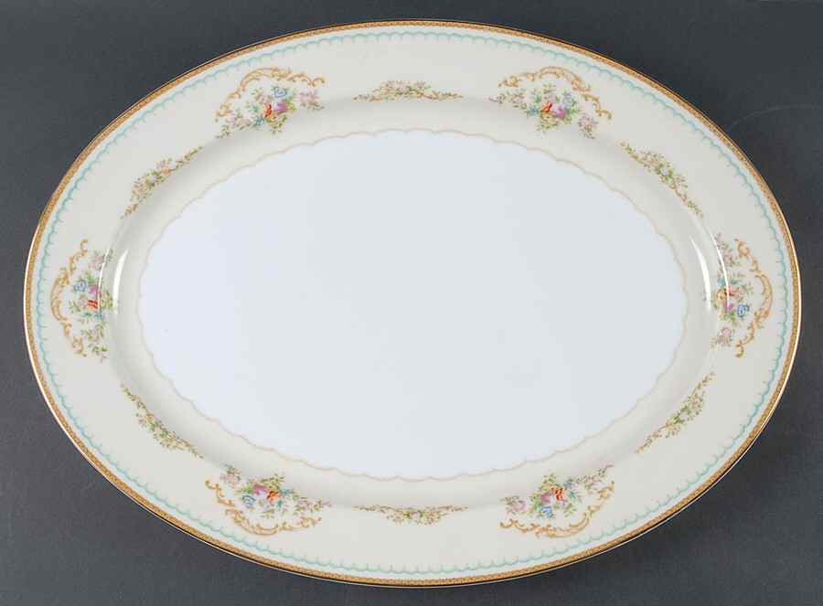 Beverly 16" Oval Serving Platter by Meito-1