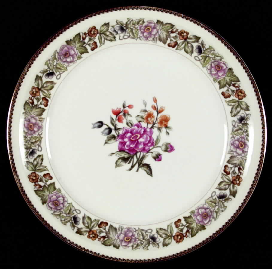 Bouquet Dinner Plate by Meito-1