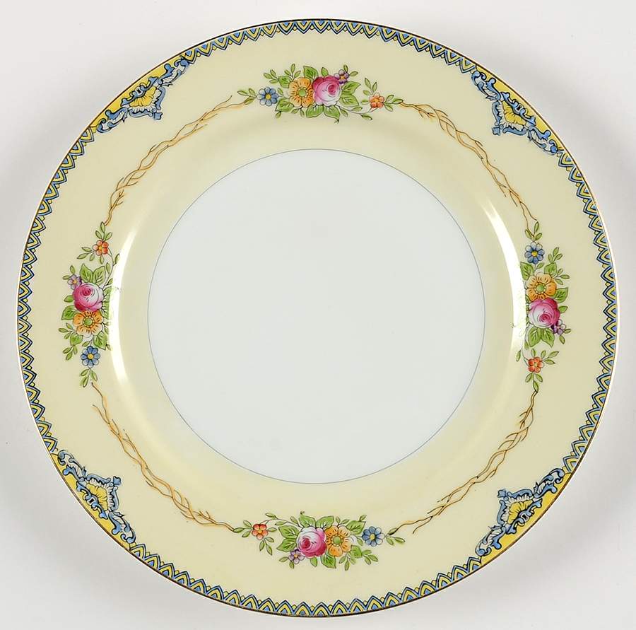Bouquet (No Floral Center) Salad Plate by Meito-1
