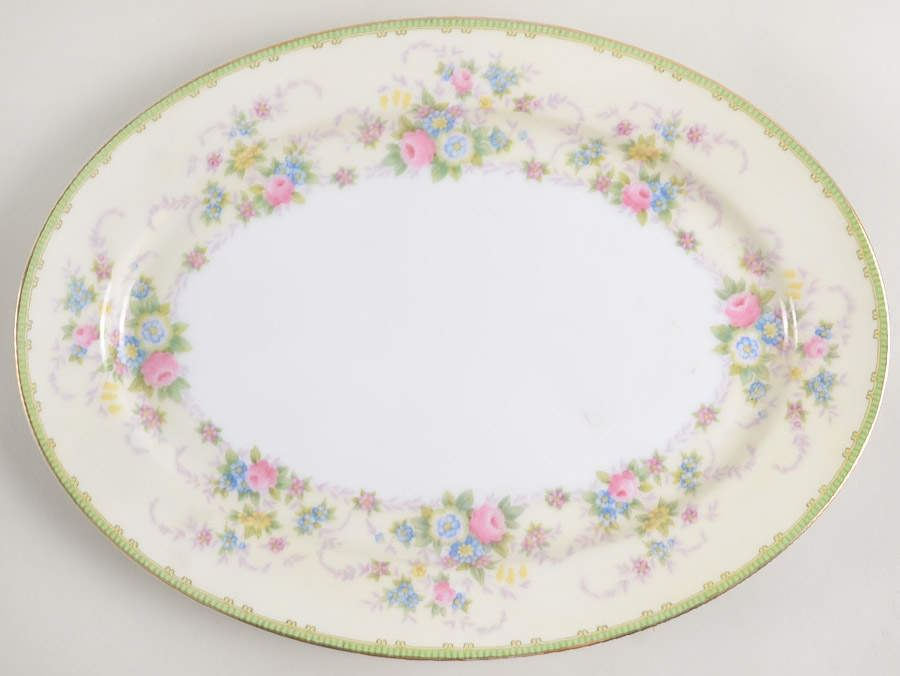 Briarcliffe 14" Oval Serving Platter by Meito-1