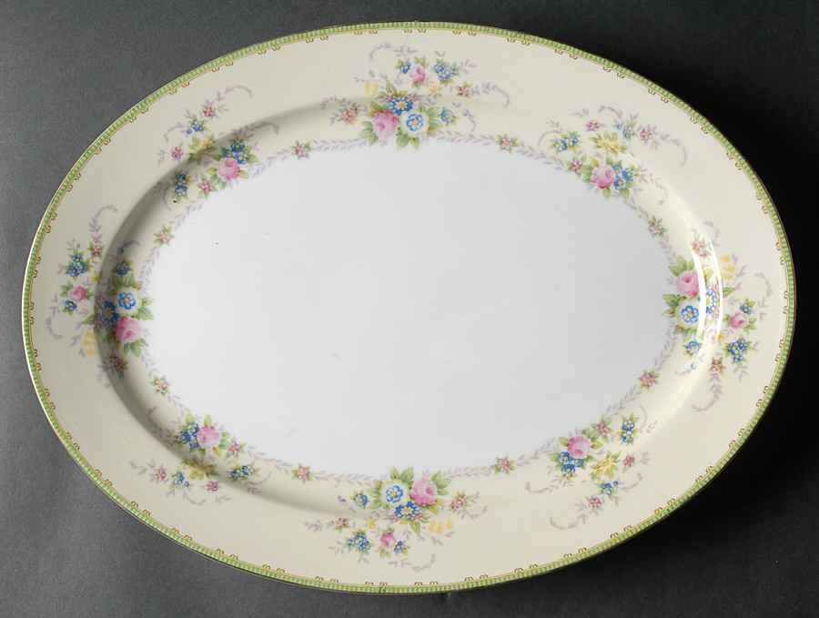 Briarcliffe 16" Oval Serving Platter by Meito-1