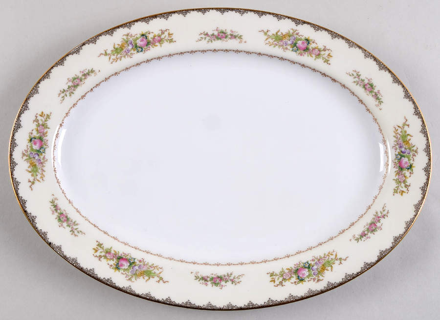Bristol 12" Oval Serving Platter by Meito-1