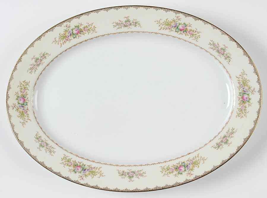Bristol 14" Oval Serving Platter by Meito-1