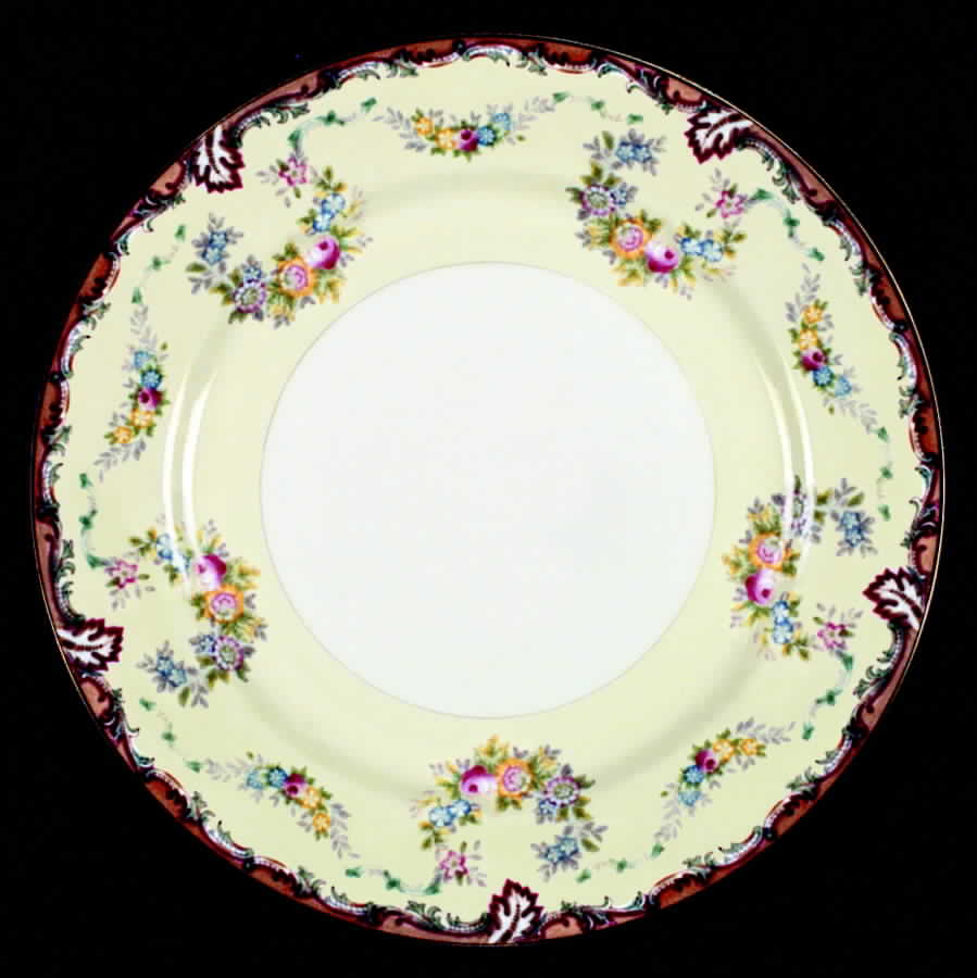 Burgundy (Smooth Verge) Dinner Plate by Meito-1