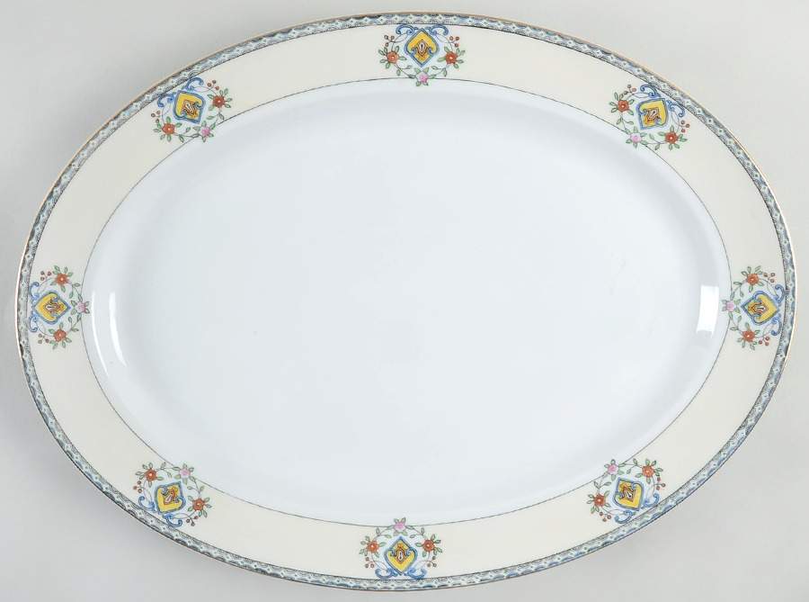 Campania 16" Oval Serving Platter by Meito-1
