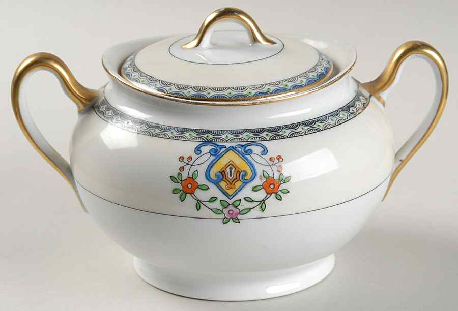 Campania Sugar Bowl & Lid by Meito-1