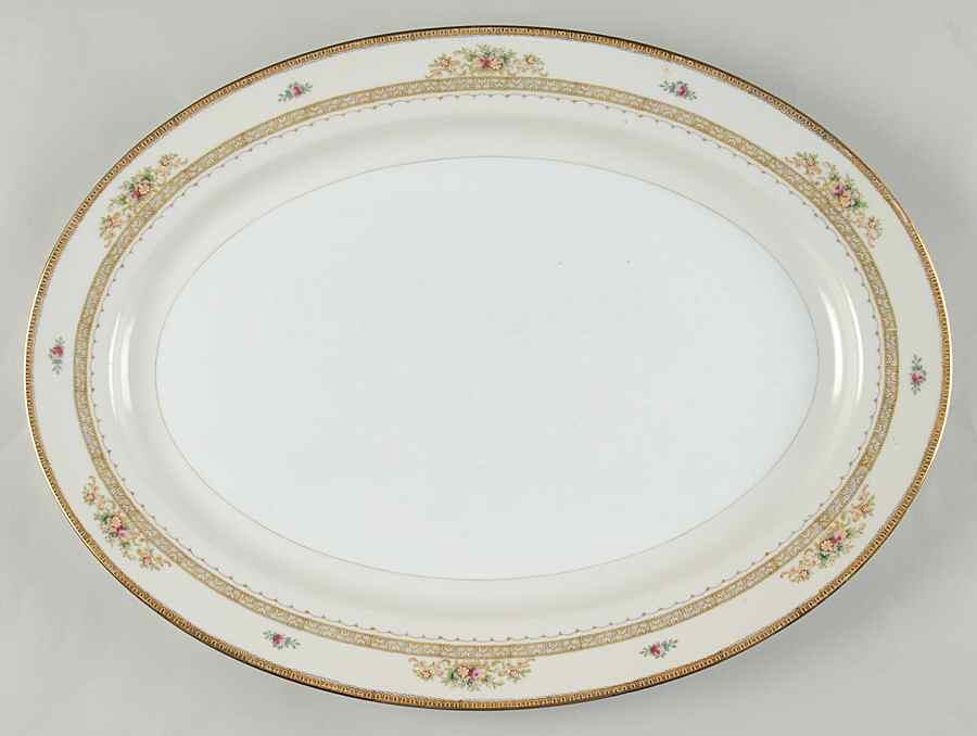 Camden 16" Oval Serving Platter by Meito-1