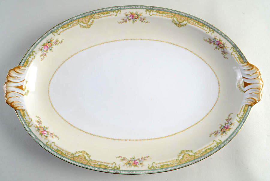 Cameron 17" Oval Serving Platter by Meito-1