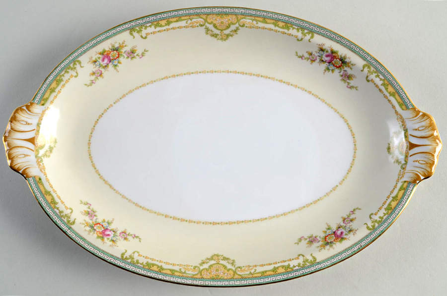 Cameron 13" Oval Serving Platter by Meito-1